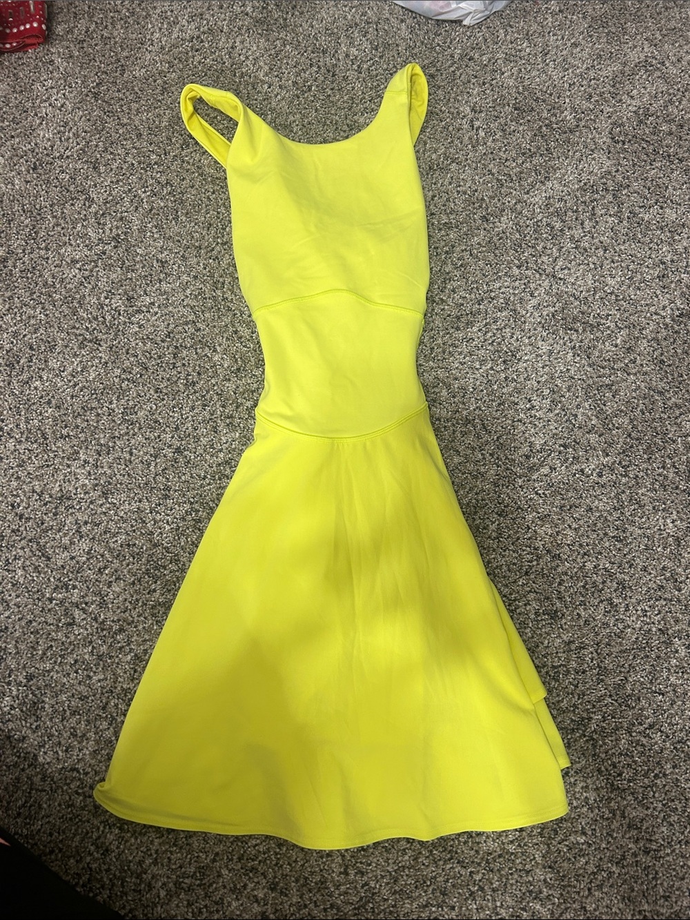 Lululemon Bright Yellow Fit-and-Flare Women's Dress